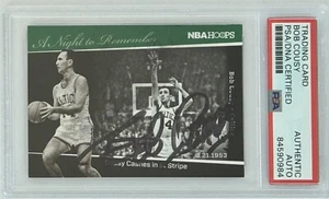 2012 Panini NBA Hoops Bob Cousy Signed PSA DNA COA Autograph HOF Boston Celtics - Picture 1 of 2