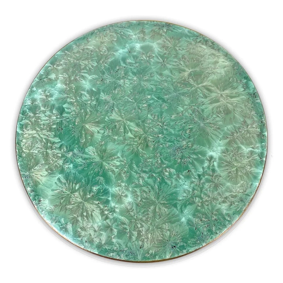 Michael Wainwright Aqua Borealis 15" Lazy Susan, Handmade, New  - Image 1 of 1