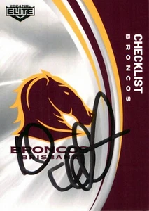 Signed 2024 Brisbane Broncos NRL TLA Elite Card - Kevin Walters - Picture 1 of 3