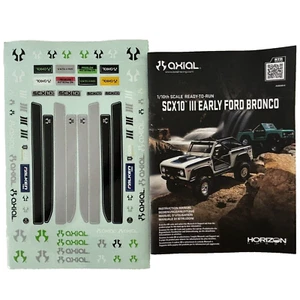 Axial SCX10 Deadbolt 1/10th 4WD RC Instruction Manual Book & Decal Sheet OZRC - Bild 1 von 4