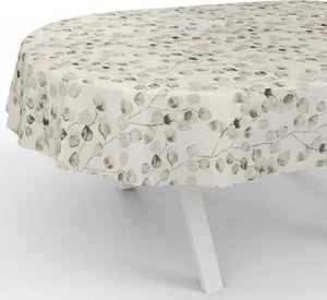 Tovaglia Cerata, Lavabile, per Giardino, Impermeabile, Ovale, 200 X 140 Cm, Con - Foto 1 di 12