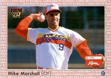 1992 BBM Japan #378 Mike Marshall 