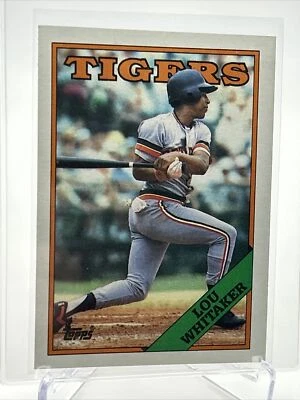 Бейсбольная карточка 1988 Topps Lou Whitaker No770 как новая БЕСПЛАТНАЯ ДОСТАВКА - Изображение 1 из 3