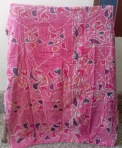 Colcha Kantha hecha a mano india vintage manta de algodón Ralli Gudari - Imagen 1 de 2