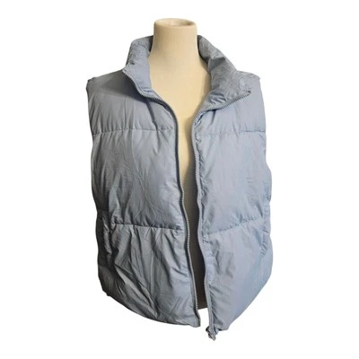 NUEVO Abrigo acolchado azul claro XL para mujer con cremallera y bolsillos Foto 1 de 4