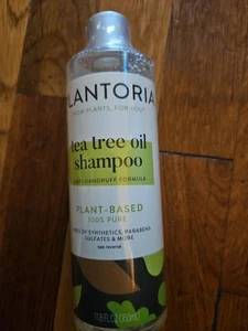 Plantoria Tea Tree Oil Shampoo Plant Based Anti- Dandruff Formula NEW - Picture 1 of 2
