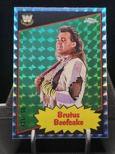 2025 Topps Chrome WWE Aqua Geometric /125 - 1985 Topps Legends - Brutus Beefcake - Photo 1/2