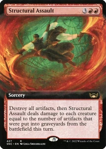 Structural Assault Foil (427) Extended Art Streets of New Capenna SNC MTG Magic - Picture 1 of 1