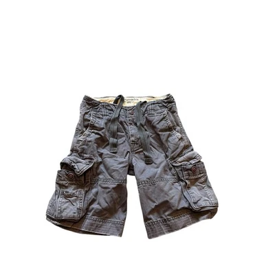Pantalones Cortos Abercrombie Niños Gris Carga Cordón Cintura Botón Mosca De Colección Talla 10 Foto 1 de 4