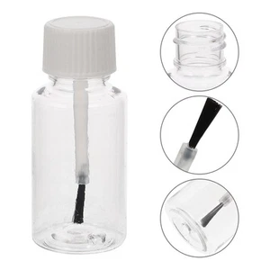 8 botellas de esmalte de uñas con cepillo vacías de contenedores para cutícula de aceite - Imagen 1 de 12