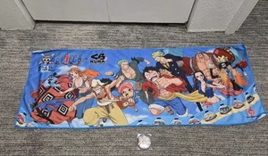Limited Edition One Piece Kura Sushi Cooling Towel & Pin RARE 10,5x30 Anime Rarität - Bild 1 von 6