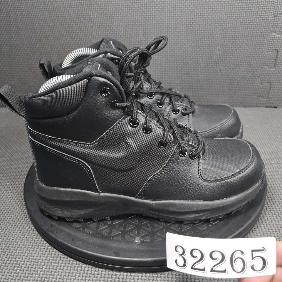 Botas Nike Manoa femininas tamanho 6 couro preto caminhada trilha ao ar livre BQ5372-001 - Imagem 1 de 4