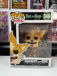 Funko Pop! Squanchy with Rope #346 Rick and Morty 2018 Vaulted Animation Figure - Picture 1 of 6