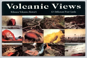 Postcard Volcanic Views Kilauea Volcano Hawaii Multiview USGS Geological Survey - Picture 1 of 2