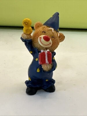 Feliz payaso resina adorno de pastel de cumpleaños / figura Foto 1 de 4