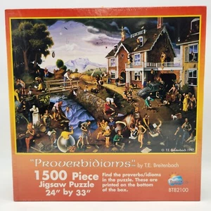 SunsOut Proverbidioms by T.E. Breitenbach 1500 Piece Jigsaw Puzzle Sealed - Picture 1 of 9