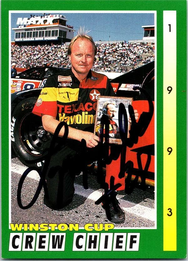 Larry McReynolds autographed Trading Card Auto Racing, NASCAR, SC 1993 Maxx #192 - Image 1 of 1