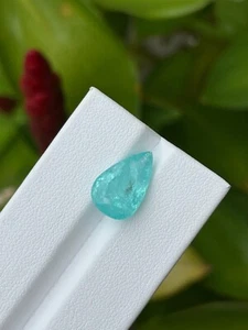 GIA CERTIFIED 7.60 Carat -NATURAL PARAIBA TOURMALINE LOOSE GEMSTONES - Picture 1 of 10