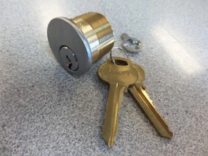 GMS M118RD126DST 6 PIN RUSSWIN RU46 D1 KEYWAY 1 1/8" MORTISE LOCK CYLINDER - Picture 1 of 6