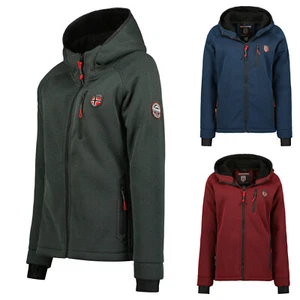 Geographical Norway Sweater Jacket Ladies between-Seasons Hooded Outdoor New - Picture 1 of 6