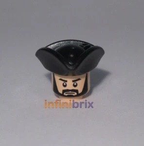 Lego Coachman Head + Tricorne Hat from set 4193 Pirates of the Caribbean NEW - Picture 1 of 1