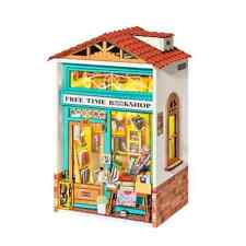 Rolife Free Time Bookshop Miniature DIY Dollhouse Kit (DS008)