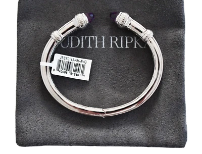 🆕️BRAZALETE JUDITH RIPKA CASSANDRE AMATISTA PLATA ESTERLINA 925 Foto 1 de 4