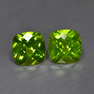Cojín de 3,62 quilates (2 piezas)_Gemas de peridoto de Pakistán sin calefacción de calidad deslumbrante - Imagen 1 de 1