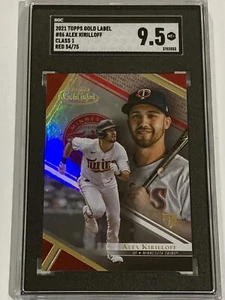 2021 Topps Gold Label #86 Alex Kirilloff RC Class 1 SGC 9.5 Mint+ Red /75 - Picture 1 of 2