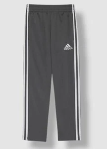 $32 Adidas Originals Boys' Gray White Striped Athletic Casual Pants Size Medium - Picture 1 of 3