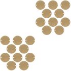 20pcs Round Copper Disc Pendants Smooth Bracelet Blanks Jewelry Making Supplies