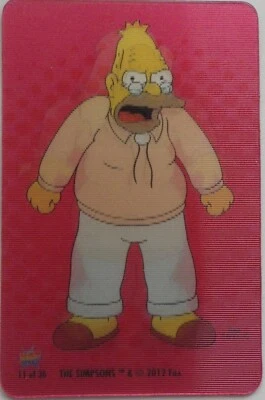 2012 VERY LIMITED THE SIMPSONS GRAMPA SIMPSON #11 FRIDGE MAGNET - Image 1 of 3