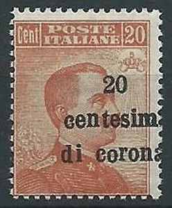 1919 TRENTO UND TRIEST ABBILDUNGEN 20 CENT VIELFALT AUFDRUCK POSTFRISCH ** - ED756-7 - Bild 1 von 1