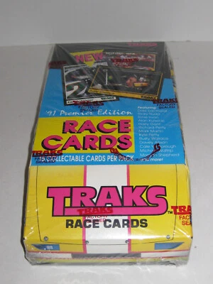 1991 Traks Race Cards Factory Sealed Box - Earnhardt Gordon RC ~ Free Shipping ~ - Image 1 of 4