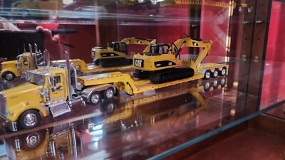 1/53 Scale, Tonkin, Kenworth W900 with Lowboy Trailer and Cat Excavator - Image 1 of 4