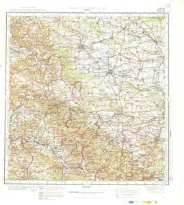 Mapas topográficos militares soviéticos rusos - GOTHA (Alemania), 1:200 000, edición 1973 - Imagen 1 de 6