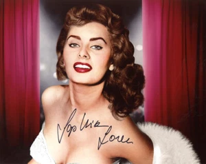 SOPHIA LOREN SIGNED AUTOGRAPHED 8x10 PHOTO ITALIAN SEX SYMBOL ICON BECKETT BAS - Picture 1 of 2