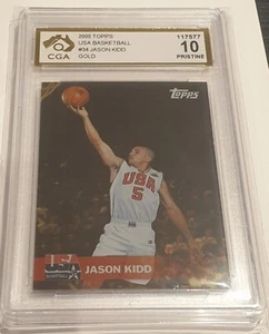 2000 Topps USA Basketball Jason Kidd Gold Parallel - CGA Graded 10  - Picture 1 of 1
