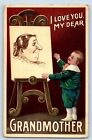 Maryville Missouri MO Postcard Little Boy I Love You My Dear Grandmother 1909