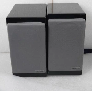 SPEAKERLAB DIGITAL AUDIO SPEAKERS BOOKSHELF MODERN BLACK LACQUERED - Picture 1 of 15
