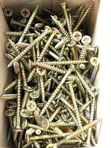 200 Stück 3 mm x 35 mm Flachkopf Holzschraube Hartstahl - Bild 1 von 2