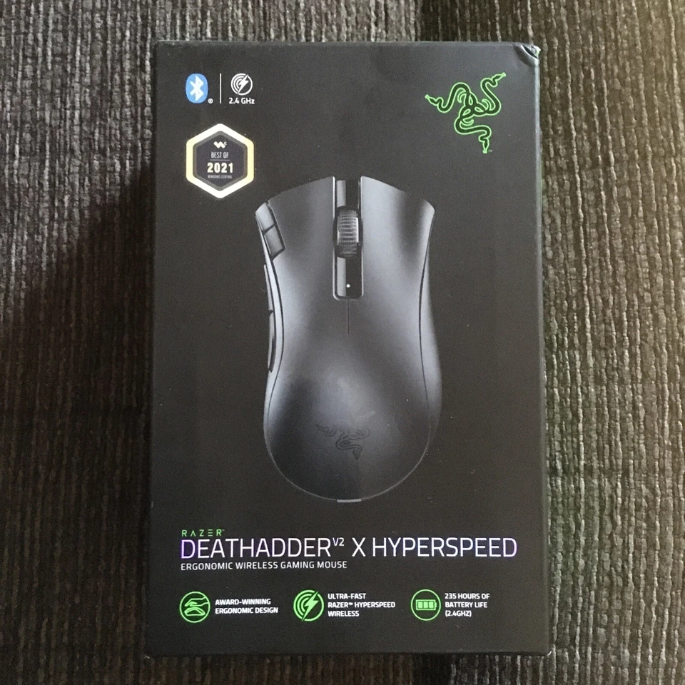 Razer Deathadder V2 X HyperSpeed Mouse Wireless Black 14000dpi 7 Buttons - Image 1 of 1