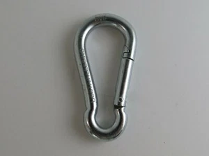 5 Stück Karabinerhaken verzinkt mit Öse 1/4" (6 mm) - Bild 1 von 4