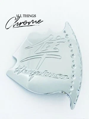 HAYABUSA ENGRAVED CHROME FRONT/LEFT BRAKE CALIPER COVER 2015 SUZUKI HAYABUSA - Изображение 1 из 4