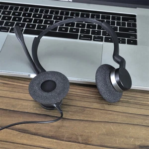 Un par de cojines de repuesto para Jabra Biz 2300 USB Duo espuma cubierta de auriculares - Imagen 1 de 15