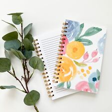 Handmade Floral Spiral Notebook | Lined Journal | A5 Size | Shabby Chic