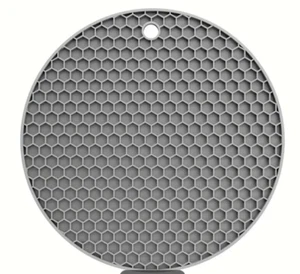 Round Silicone Trivet Mat Pan Pot Holder Trivet no slip Heat Resistant Kitchen - Picture 1 of 4