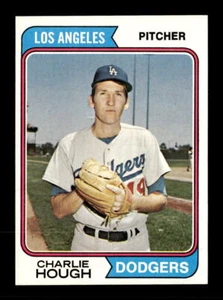 1974 Topps #408 Baseballkarte Charlie Hough Los Angeles Dodgers EX-MT *D337 - Bild 1 von 2