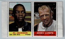1964 Bazooka Gum Topps Stamp Panel Al Jackson METS Jerry Lumpe TIGERS
