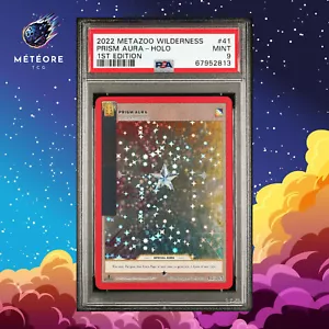 Carte Metazoo Prism Aura PSA 9 41/165 Holo Wilderness Anglais - Imagen 1 de 2